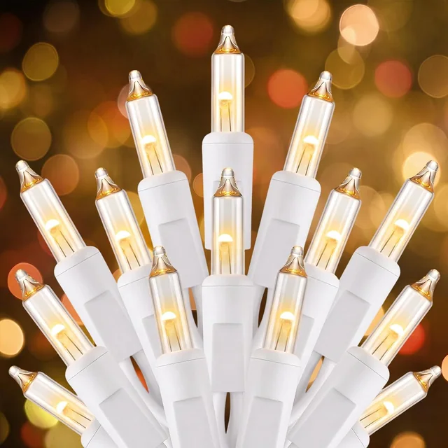 Minetom Warm White Christmas String Lights 100 Count 20 Feet