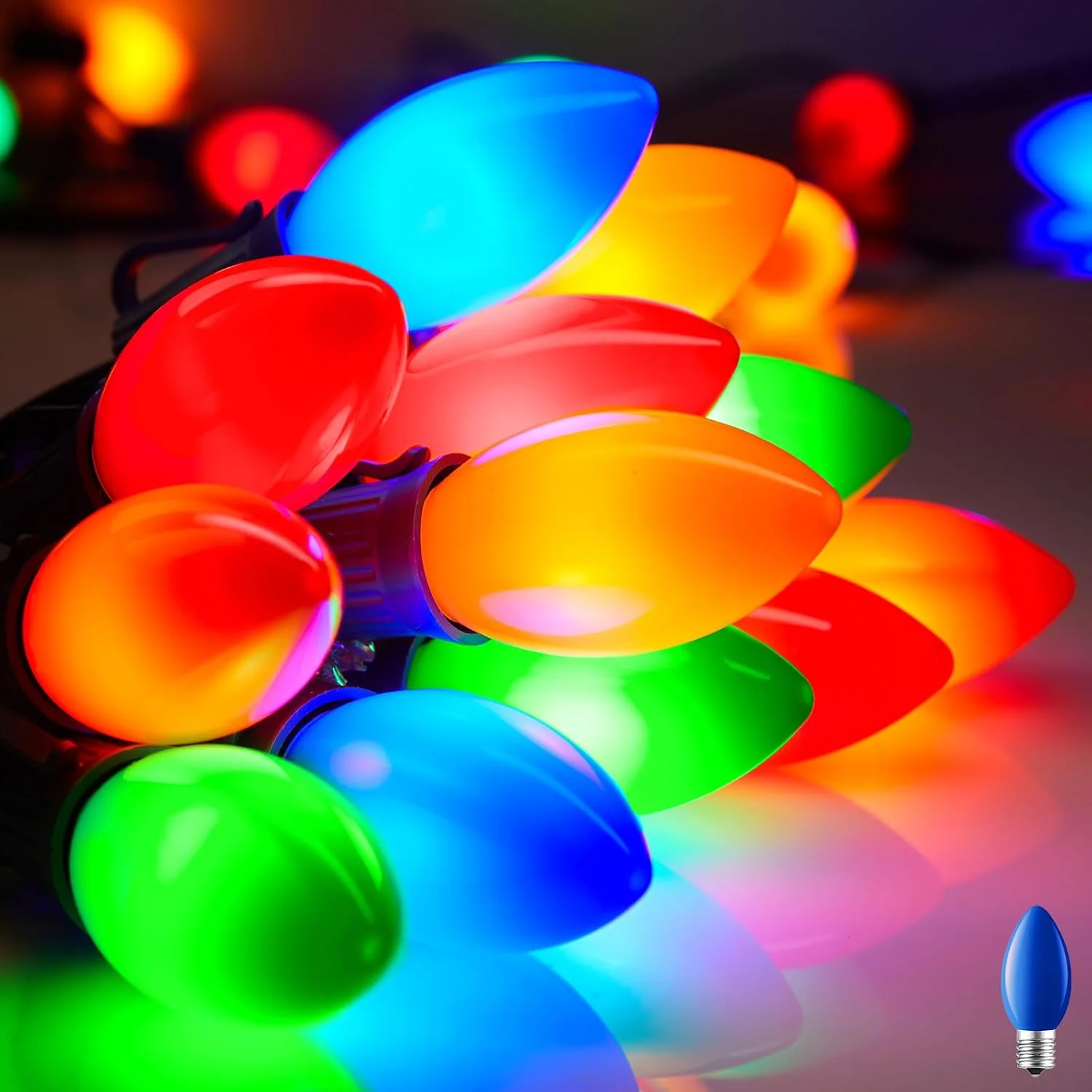 Minetom 50Ft Christmas Lights Outdoor, Multicolor, 25FT, photo 5