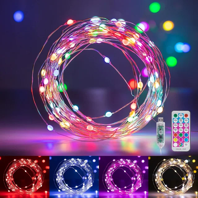 Minetom Fairy Lights Color Changing