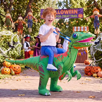 Minetom Halloween Light-Up Inflatable Dinosaur Costume For Kids, thumbnail 3