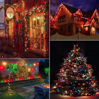 Minetom C9 Christmas Lights Outdoor, 100Feet Vintage Christmas String Lights, thumbnail 4