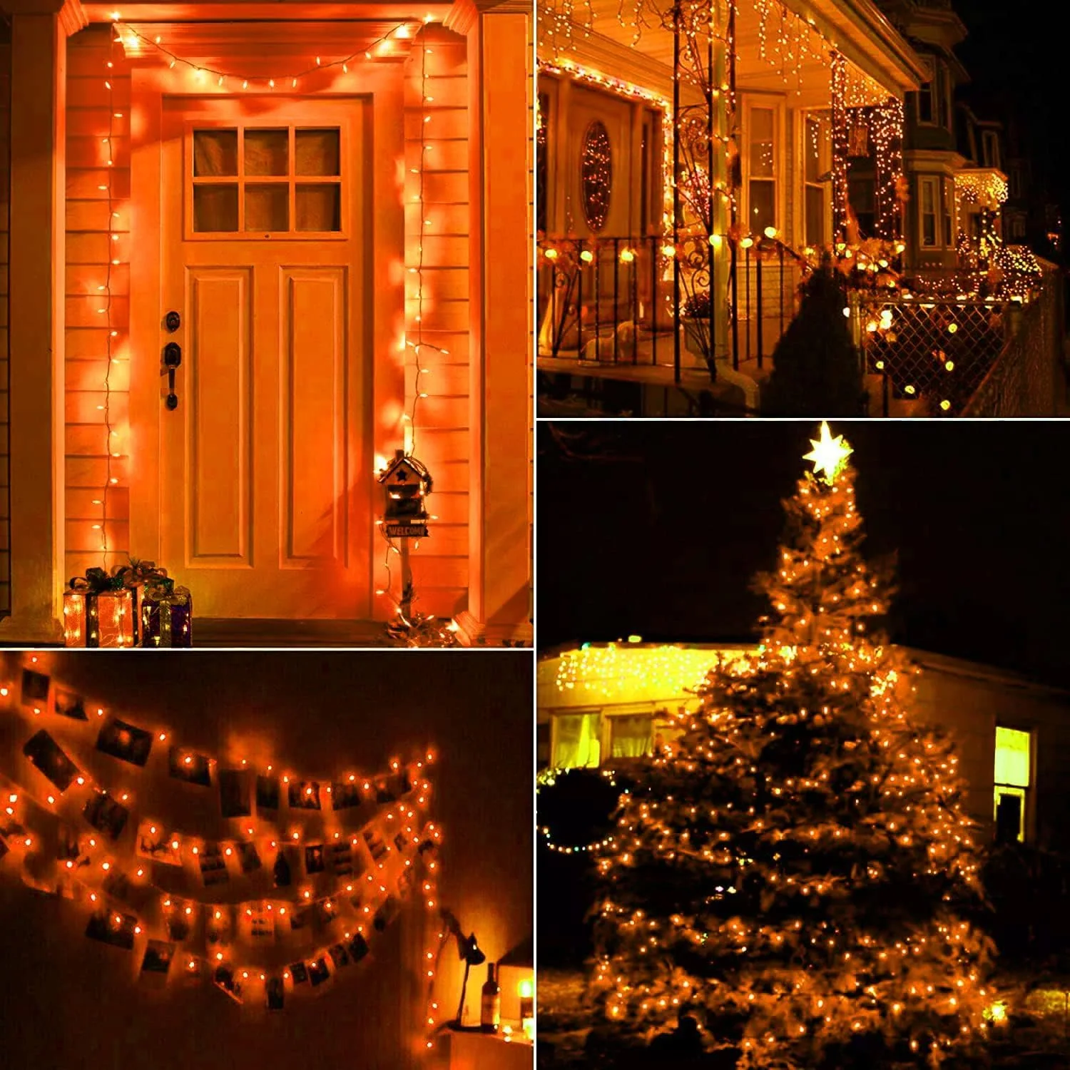 Minetom Orange Halloween String Lights Outdoor, photo 3