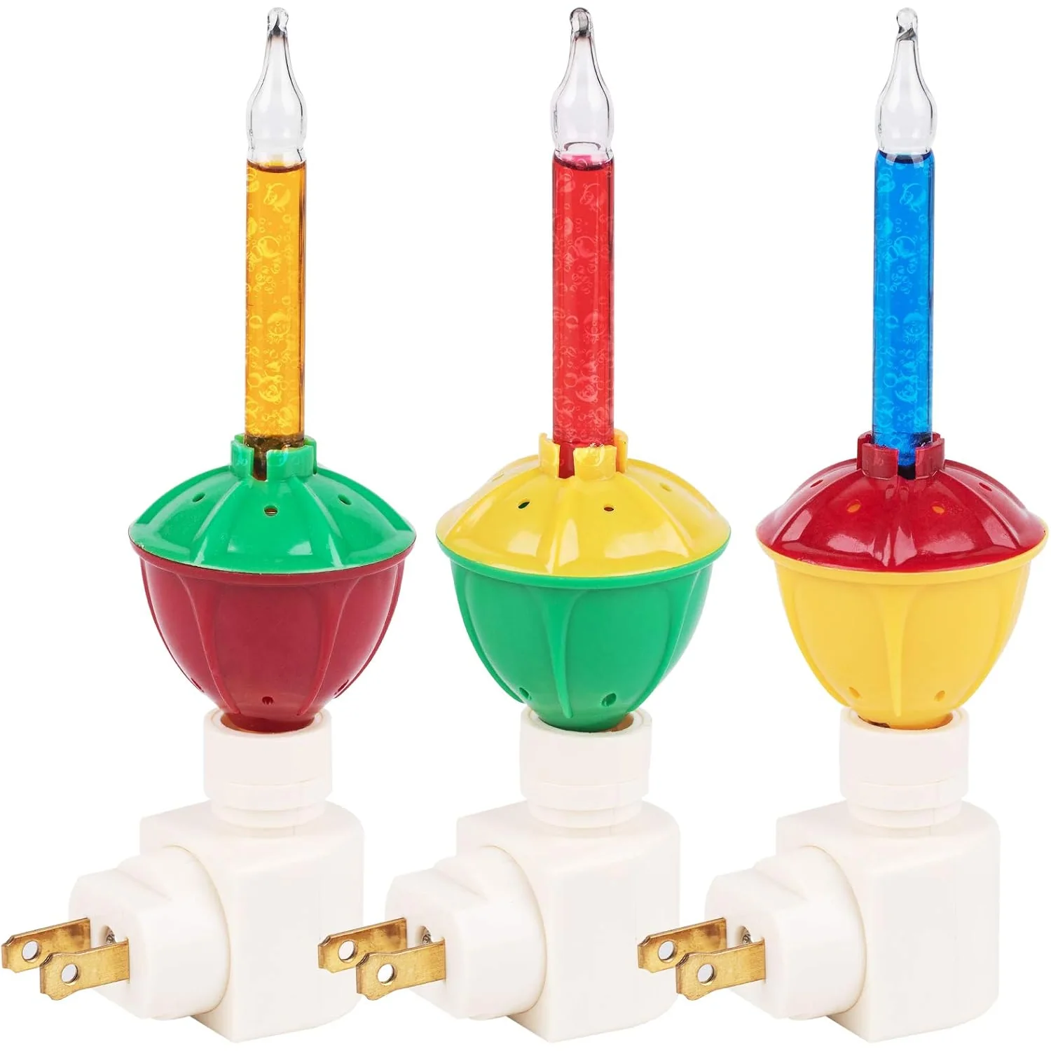 Minetom 2 Pack Bubble Night Light with 1 Classic Swivel Plug, 3 Pack, photo 4