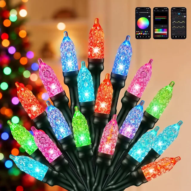 Minetom 300LED 99ft Smart Christmas Mini String Lights Indoor Outdoor String
