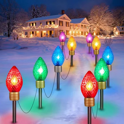Minetom Strawberry C9 Christmas Jumbo Lights, thumbnail 1