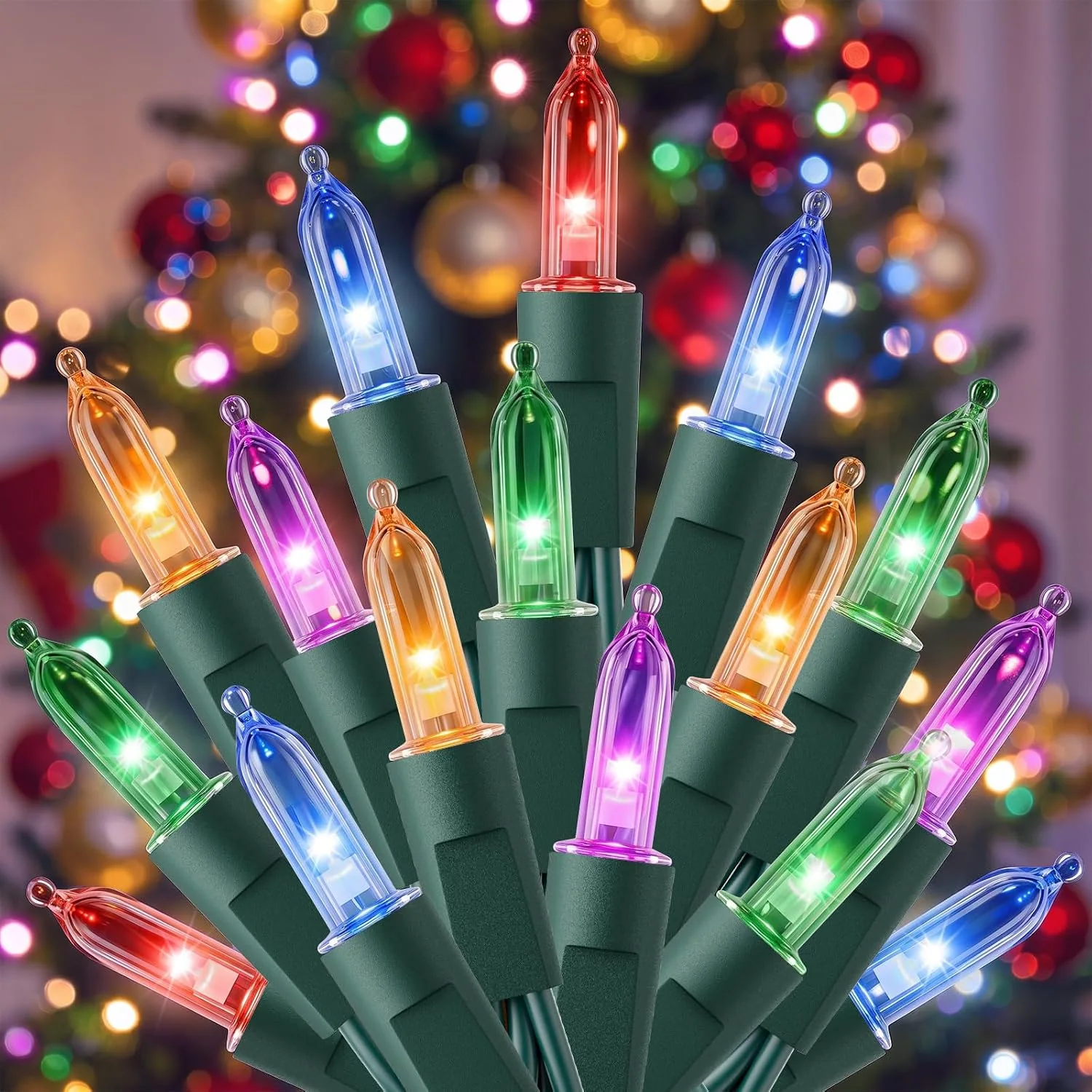 Minetom LED Christmas Lights Indoor Outdoor, Multicolor, 33 ft, photo 4