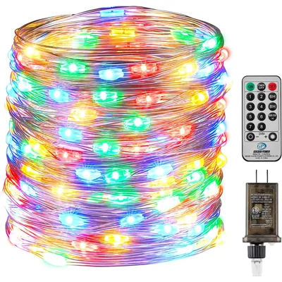 Minetom 66FT 200 LED Fairy Lights Plug in with Remote, thumbnail 4