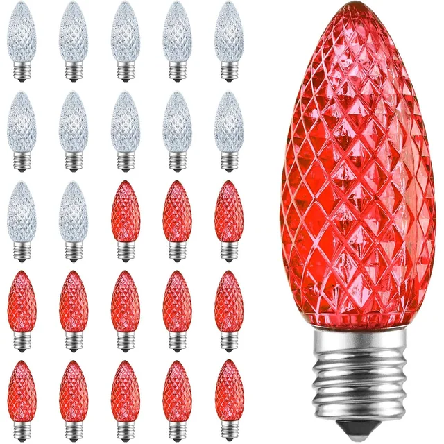 Minetom C9 LED Replacement Christmas Light Bulbs