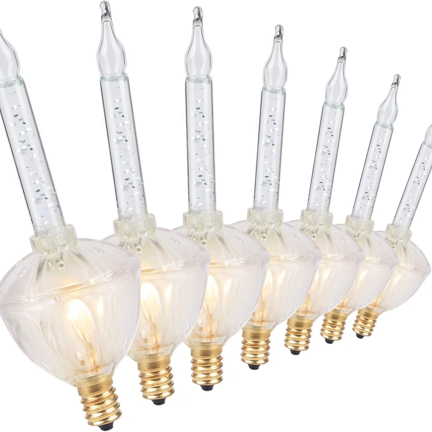 Minetom 7 Counts Replacement Bubble Lights Bulbs, Clear, 7 Count (Pack of 1), photo 1