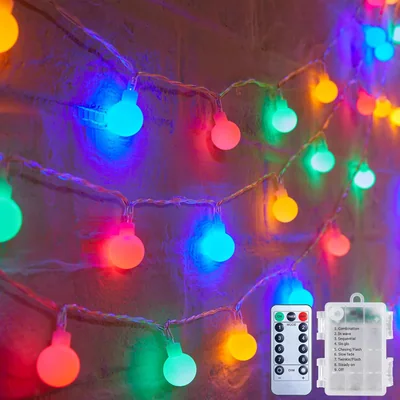 Minetom Globe String Lights Battery Operated, thumbnail 3